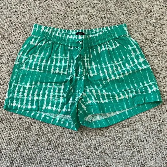 J. Crew Linen Drawstring Shorts - Picture 1 of 3